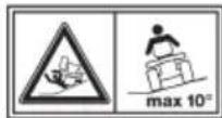 STIGA SWIFT 372e - PRIEKŠMETU UZMEŠANAS RISKS - 1