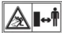 STIGA SWIFT 372e - PERICOL DE EJECTARE A OBJECTELOR - 1