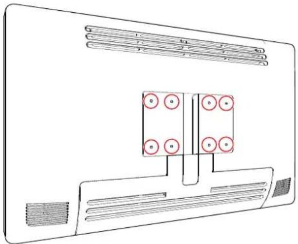 Barco MDFC8232 - Installation d'un support VESA - 1