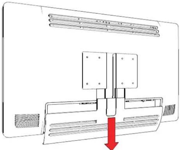 Barco MDFC8232 - Pour retirer le capot du compartiment des connecteurs - 1