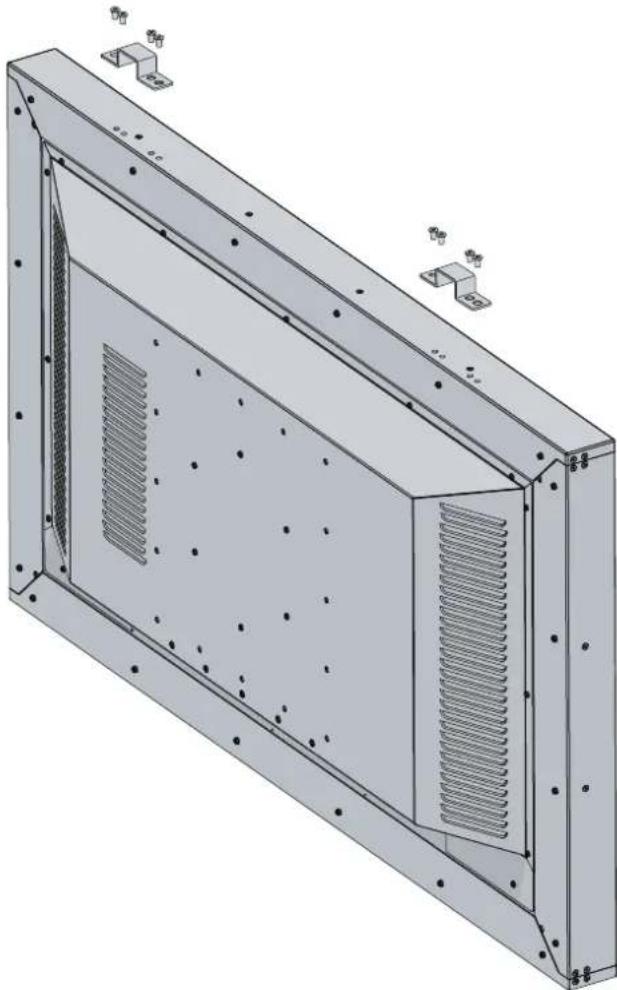 Barco MDSC8358 - Pour monter et utiliser les ferrures de levage de l'écran - 1