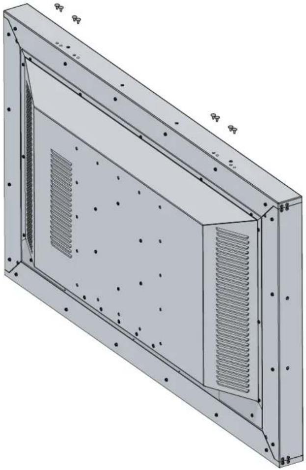 Barco MDSC8358 - Pour monter et utiliser les ferrures de levage de l'écran - 3