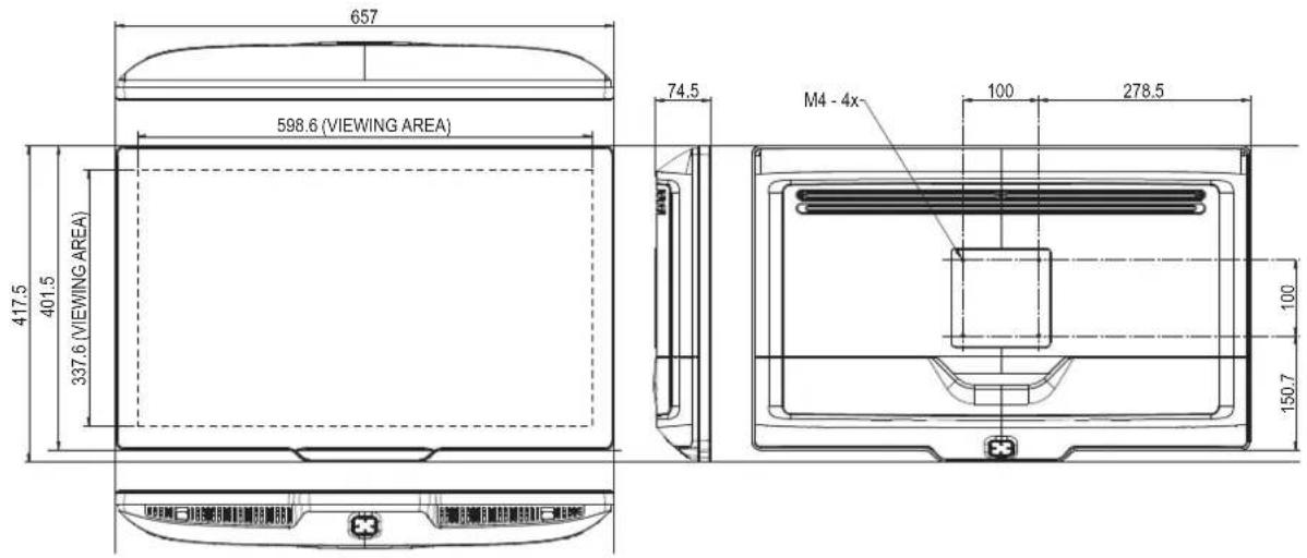 Barco MDSC8527 - Temporisations prises en charge - 1