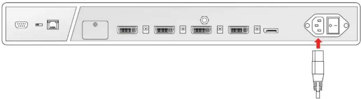 Barco MDAC8355 - Pour raccorder l'alimentation - 1