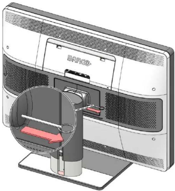 Barco Coronis Uniti MDMC12133 - Pour déverrouiller le mécanisme d'inclinaison - 1