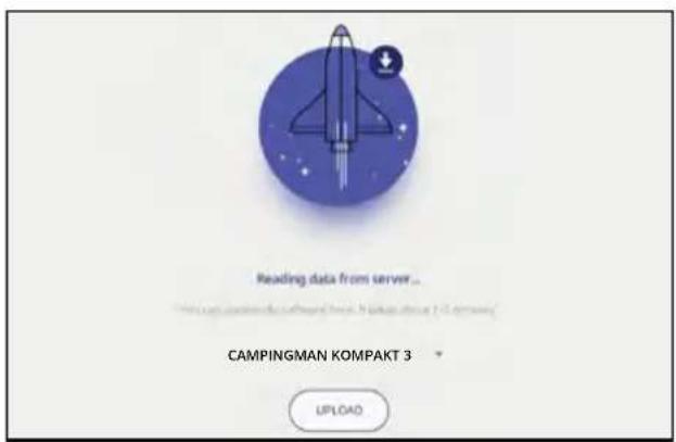 Reading data from server... CAMPINGMAN KOMPAKT 3 UPLOAD