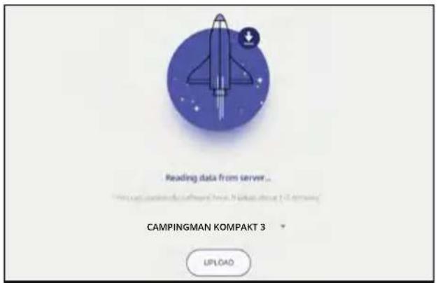 Reading data from server... CAMPINGMAN KOMPAKT 3 UPLOAD