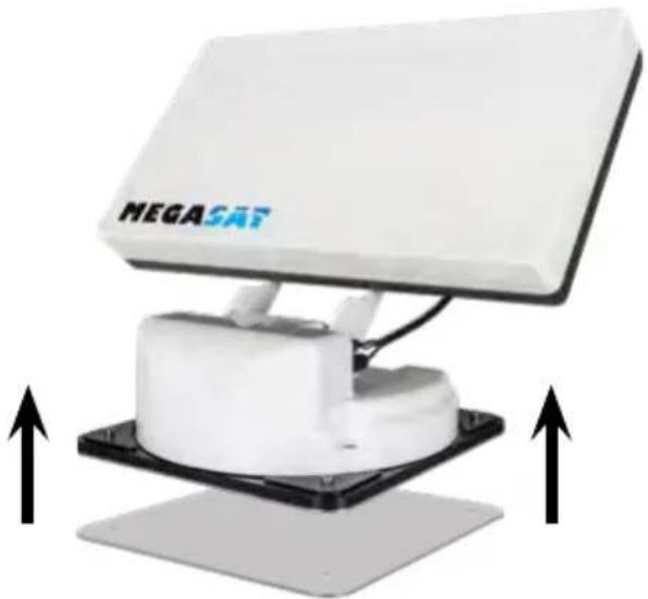 MEGASAT TravellerMan 3 - Antenne in den Installations-Modus setzen - 1