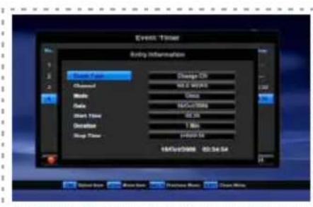 Event Timer Name: Event Information Start Frame Charge: 50 Connected 80 Hz/100Hz Mode 80Hz/100Hz Data 164.2.1999 Short Time 30 Hz Duration 1 MHz Stop Time 164.2.1999 164.2.1999 60 Hz/54 Select Back Show Back Finish Back Clean Back