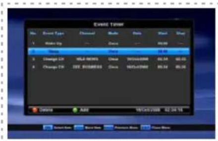 Event Timer No Event Type Channel Mode Date Window Help Make Up Change Change 0% WLS4 80075 Change 19/31/2008 65.54 65.25 Change 0% JEE 81088000 Change 19/31/2008 65.54 65.25 Change Add 19/31/2008 62.24.16 Select Name Before Show Available More Close Now