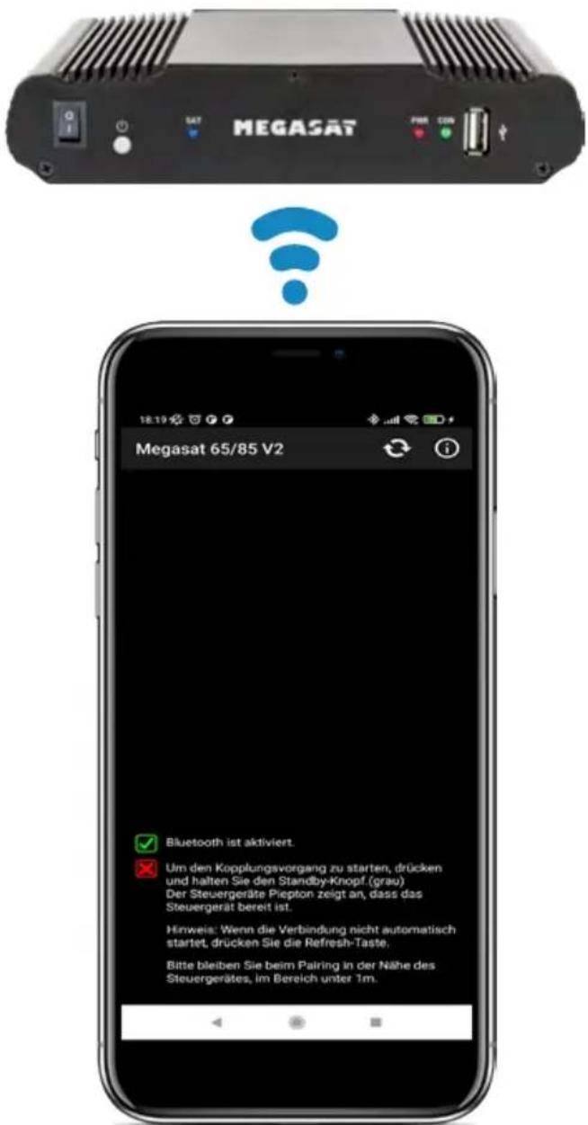 MEGASAT Caravanman 85 Premium V2 - Connexion avec l'unité de commande - 1