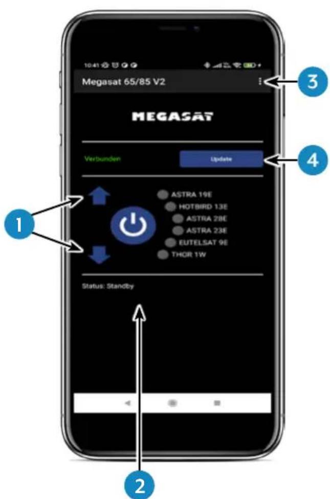MEGASAT Caravanman 85 Professional GPS V2 - Declaration of the App - 1