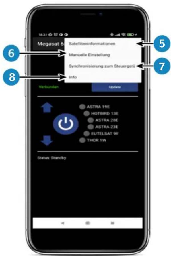 MEGASAT Caravanman 85 Professional GPS V2 - Explication de l'application - 2