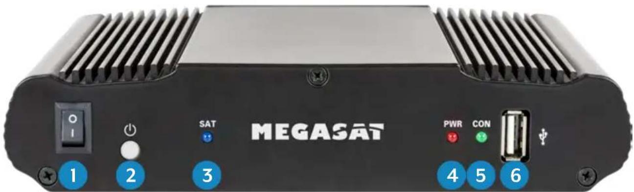MEGASAT Caravanman 85 Professional GPS V2 - Control unit front side - 1