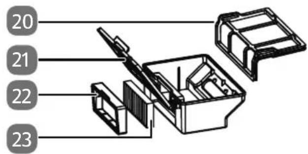 MEDION MD 10064 - Contenitore della polvere con fi Itro - 1
