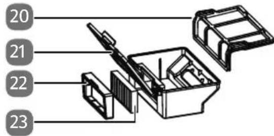 MEDION MD 18501 - Depóstito para el polvo con fi Itro - 1