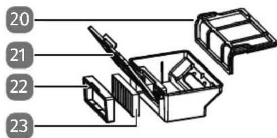 MEDION MD 18501 - Contenitore per la polvere con fi ltro - 1