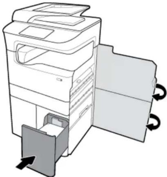 HP PageWide Managed P77760z - 文書フィーダの紙詰まりを解決する - 44