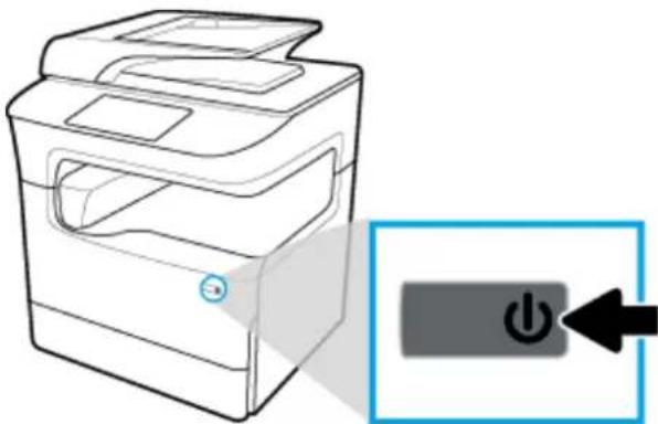 HP PageWide Managed P77760z - プリンターの電源を入れる - 2