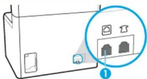 HP PageWide Managed P77760z - 電話回線へのファクスの接続 - 1