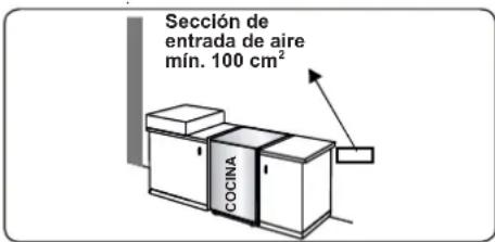 CONTINENTAL EDISON CECDF6060IX1 - Extracción de los gases quemados del entorno - 2