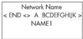 ROTEL RDG1520 - Enter network name (Eingabe des Netzwerknamens) - 1