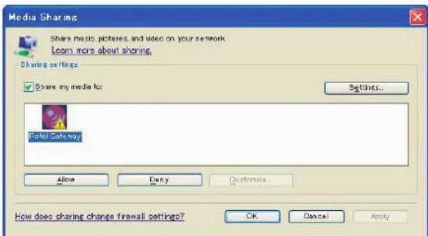 ROTEL RDG1520 - Setting up UPnP Server in PC - 2