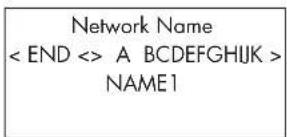 ROTEL RCX1500 - Eingabe des Netzwerknamens (Enter network name) - 1
