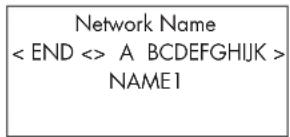 ROTEL RCX1500 - Introducción del nombre de la red (sólo para conexión inalámbrica) - 1