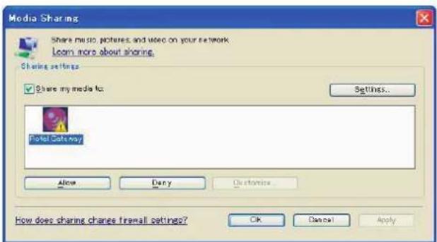ROTEL RCX1500 - Setting up UPnP Server in PC - 2