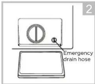 Emergency drain hose