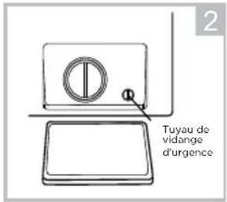 2 Tuyau de vidange d'urgence