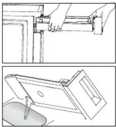 MIDEA MLE27N4AWWC - ■ Empty the water tank - 1