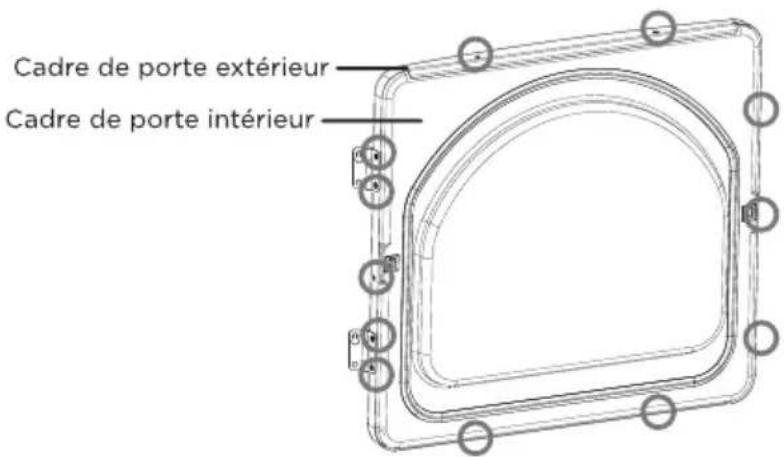 MIDEA MLE43A3AWW - Procédure d'inversion de porte - 3