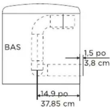 MIDEA MLE43A3AWW - Dimensions pour l'installation - 2