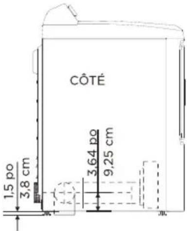 MIDEA MLE43A3AWW - Dimensions pour l'installation - 5