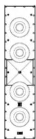 JBL Synthesis SCL6 - WANDEINBAU-LAUTSPRECHER —LINKE UND RECHTE POSITIONIERUNG - 3