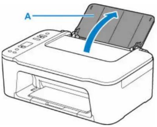 CANON PIXMA TS3551I - Ouvrez le support papier (A). - 1