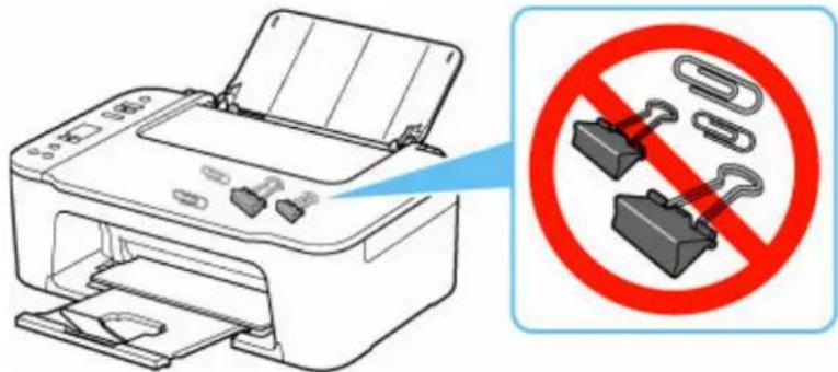 CANON PIXMA TS3551I - Ne placez aucun objet sur le capot du scanner ! - 1