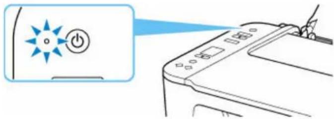 CANON PIXMA TS3551I - Vérification que la machine est sous tension - 1