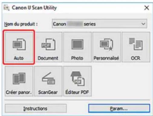 Canon U Scan Utility Nom du produit : Canon series Auto Document Photo Personnalisé OCR Créer panor. ScanGear Éditeur PDF Instructions Param...