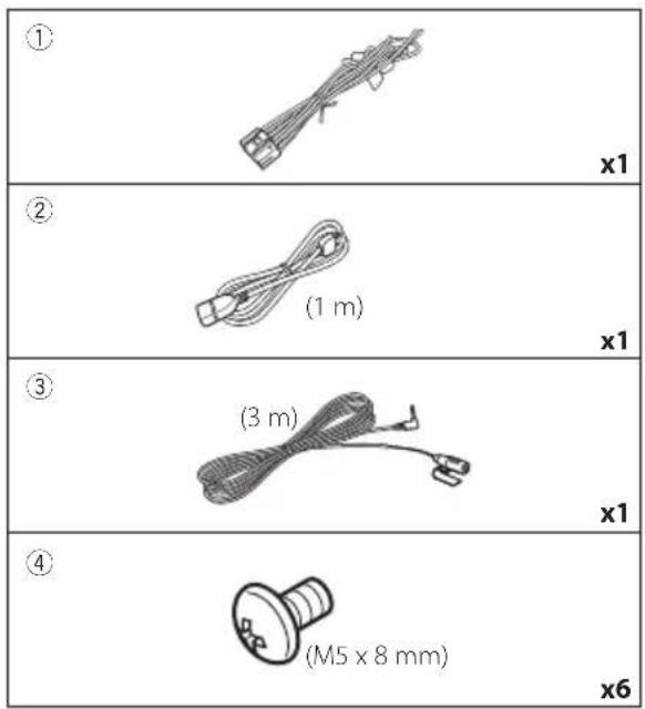 KENWOOD DNR1008RVS - Accessoires fournis pour l'installation - 1