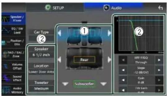 KENWOOD DNR1008RVS - Configuration de l'enceinte/du répartiteur - 2