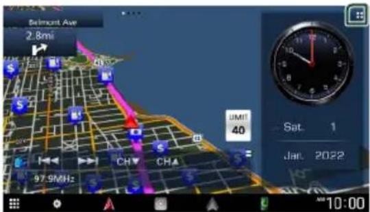KENWOOD DNR1008RVS - Panneau de widgets de conduite - 1