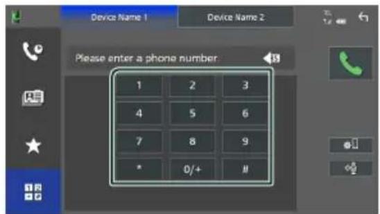 KENWOOD DNR1008RVS - Appel en saisissant un numéro de téléphone - 1