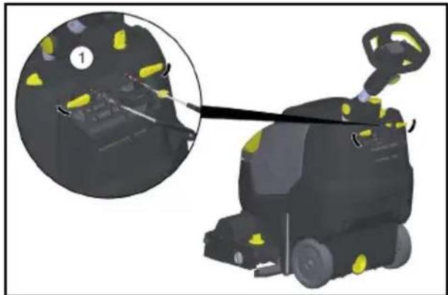 Kärcher BR 4522 C Bp - Демонтаж акумулятора - 1