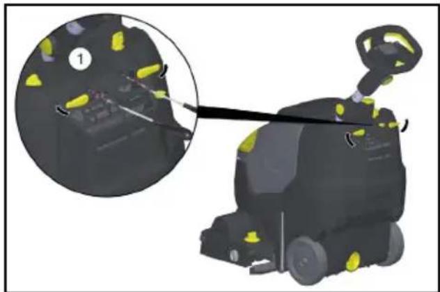 Kärcher BR 4522 C Bp - Odstranjevanje baterije - 1