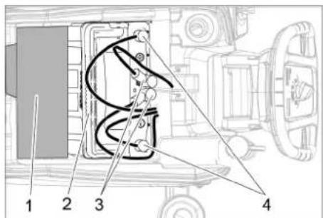 Kärcher BD 5050 C Bp - Memasang dan menyambungkan baterai - 1
