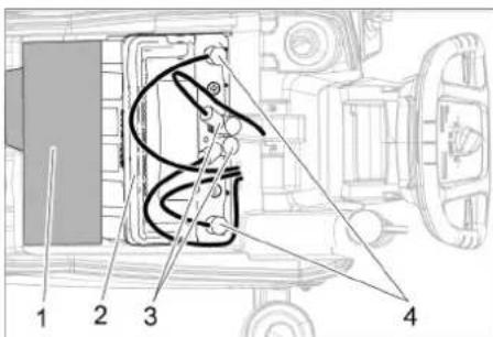 Kärcher BD 5050 C Bp - Поставете акумулатора и го подвържете - 1