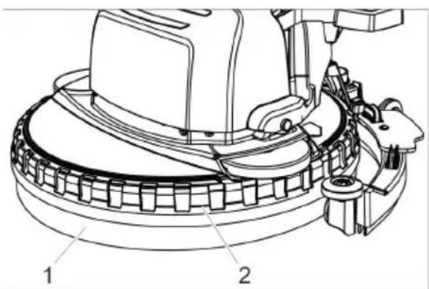 Kärcher BD 3812 C Bp - Αντικατάσταση προστατευτικού από ρανίδες - 1